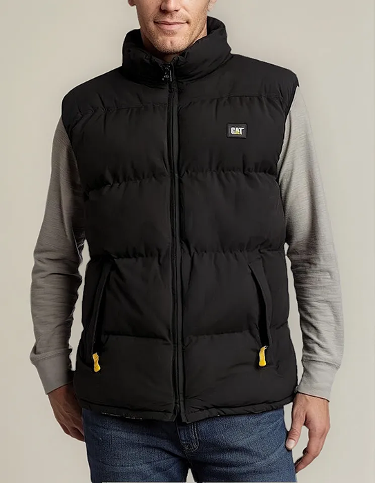 Chaleco Puffer CATERPILLAR - Negro