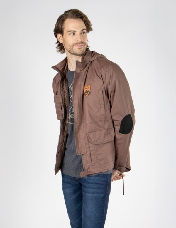 Chamarra con gorro JEEP - Tabaco